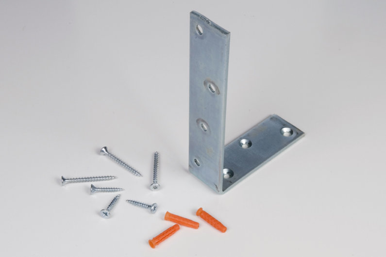 SET Balkenwinkel verzinkt, 180 / 120 x 40 x 5 mm